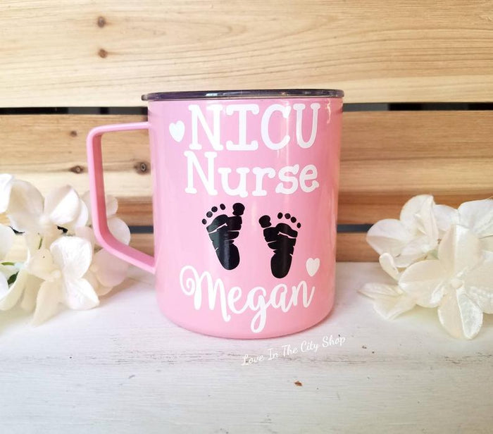 NICU Nurse Metal Mug - love-in-the-city-shop