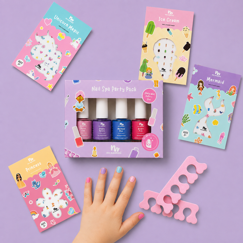 No Nasties Kids - Nail Polish Gift Set - Nail Spa Party Pack