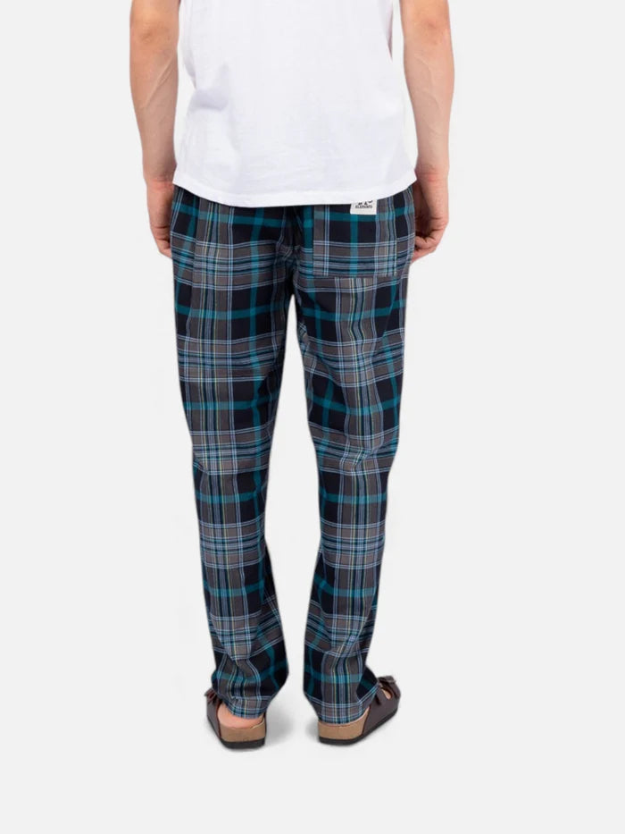 Pantalon Elepants 283 Poplin Negro Celeste