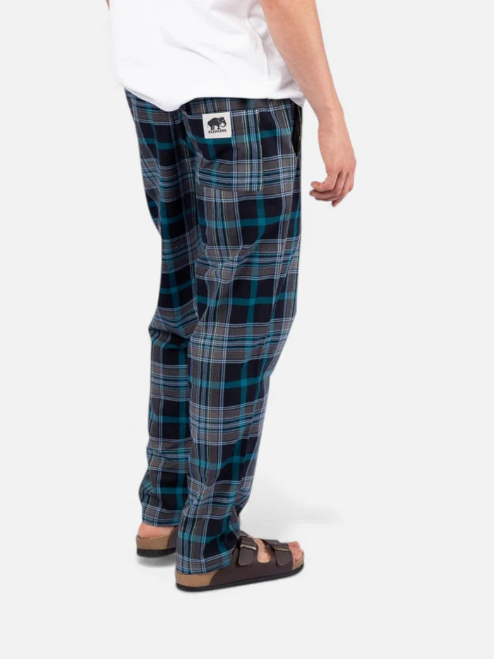 Pantalon Elepants 283 Poplin Negro Celeste