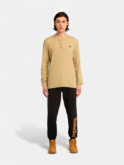 Pantalon Timberland Wordmark Logo Brushback Negro