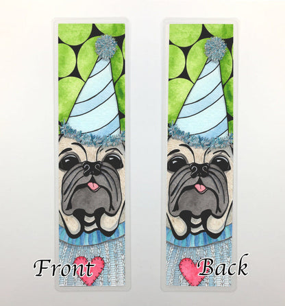 PinkPolish Design Bookmarks "Party Animal" 2-Sided Bookmark