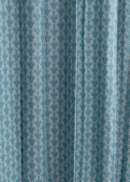 Pergola printed cotton Fabric - Indigo