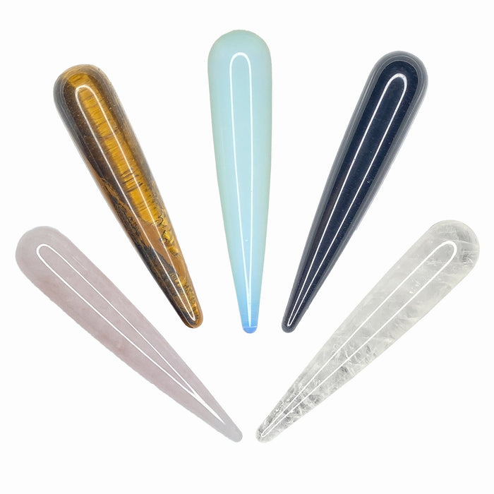 Pink Rose Quartz Massage Wand Design 1 - Locco Decor