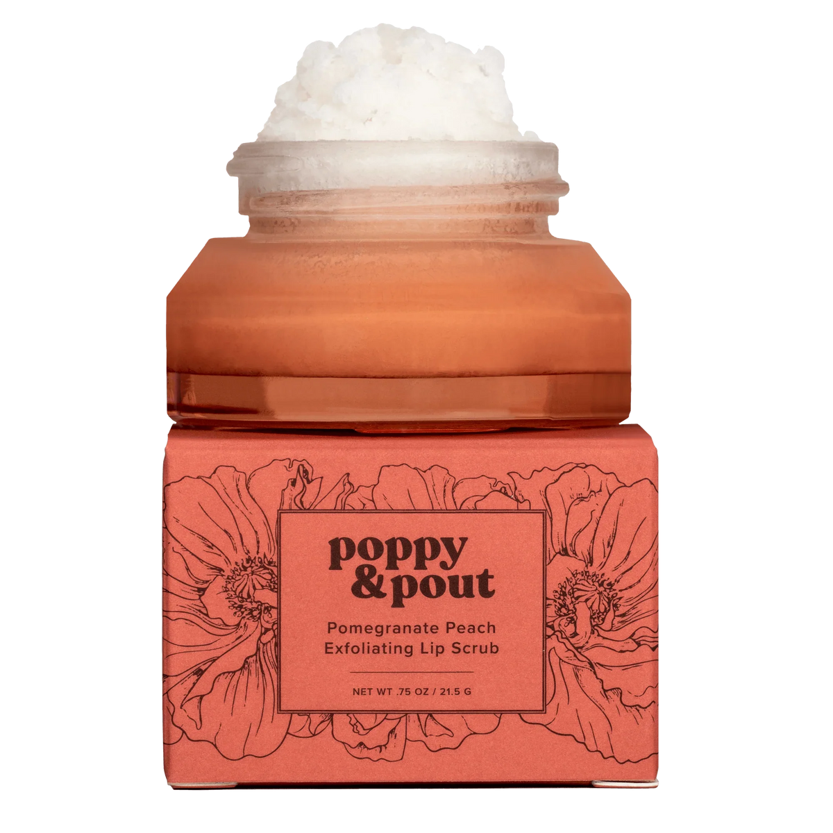 POPPY & POUT - Lip Scrub - Pomegranate Peach