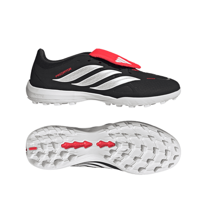adidas Predator 24 League FT Turf Boots | Core Black / Cloud White / Lucid Red | Men's