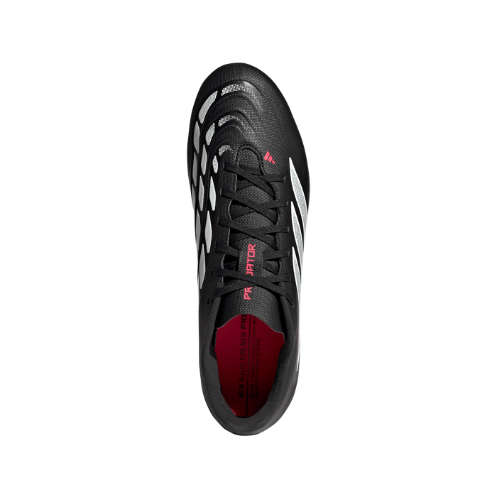 adidas PREDATOR CLUB Firm Ground/Multi Ground Soccer Boots | Core Black / Cloud White / Lucid Red | Men's