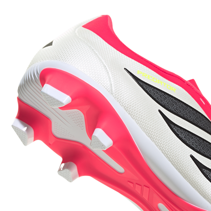 adidas PREDATOR CLUB Firm Ground/Multi Ground Soccer Cleats | Lucid Red / Core Black / Cloud White | Men's