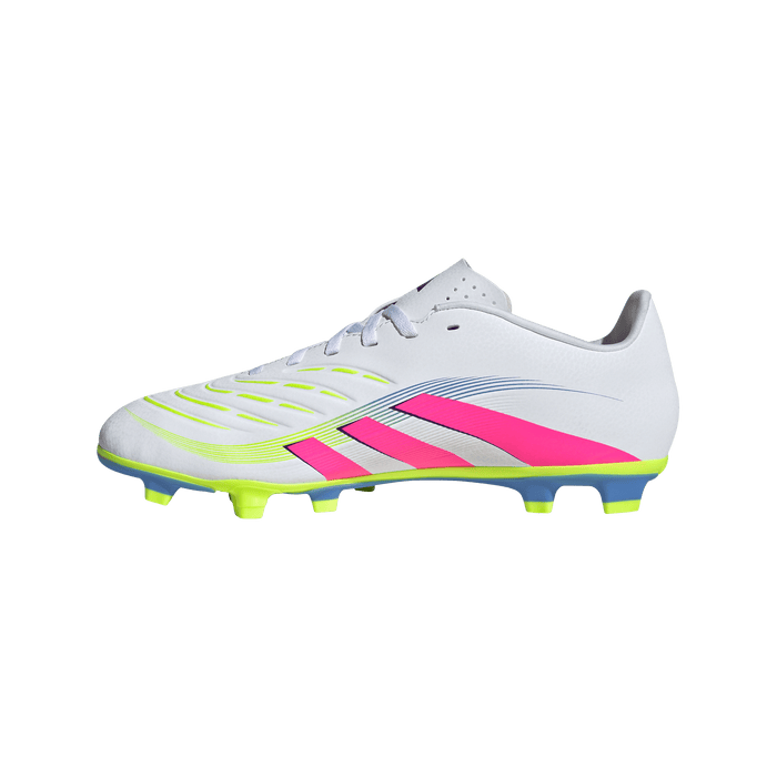 adidas PREDATOR CLUB Firm/Multi-Ground Soccer Cleats | Cloud White / Lucid Pink / Lucid Lemon | Men's