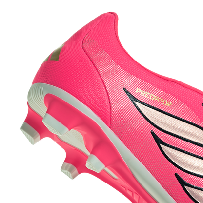 adidas Predator Club Fold-Over Tongue FG Soccer Cleats | Solar Turbo / Iron Metallic / Core Black | Men's