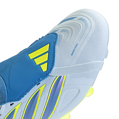 adidas Predator League Fold-Over Tongue FG Soccer Cleats | Crystal Sky / Ray Blue / Team Solar Yellow | Men's