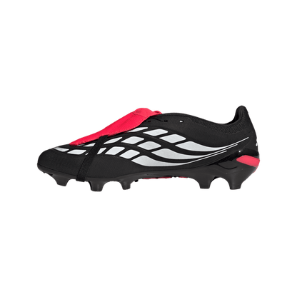 adidas PREDATOR LEAGUE Fold-Over Tongue Firm Ground Soccer Cleats | Core Black / Cloud White / Lucid Red | Men's