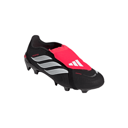 adidas PREDATOR LEAGUE Fold-Over Tongue Firm Ground Soccer Cleats | Core Black / Cloud White / Lucid Red | Men's