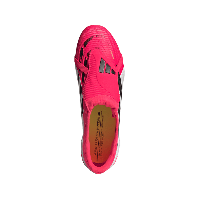 adidas PREDATOR LEAGUE Fold-Over Tongue Firm Ground Soccer Cleats | Lucid Red / Core Black / Cloud White | Men's