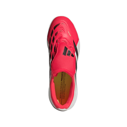 adidas PREDATOR LEAGUE Fold-Over Tongue Turf Soccer Shoes | Lucid Red / Core Black / Cloud White | Kid's