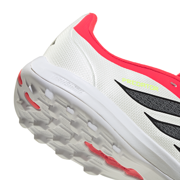 adidas PREDATOR LEAGUE Fold-Over Tongue Turf Soccer Shoes | Lucid Red / Core Black / Cloud White | Kid's
