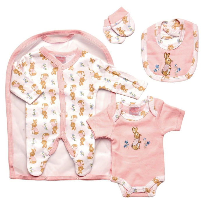 Premature Baby Boys/Girls 4 Pcs Set - Rabbit/Flowers/Carrot (3-5 to 5-8Lbs) (PK12) 45JTC9743