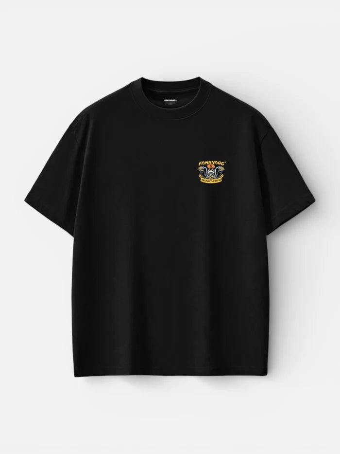 Remera Familyarg Mecanica de Patio Negro