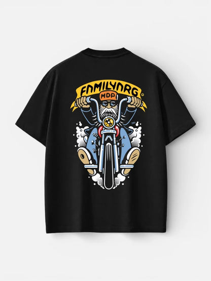 Remera Familyarg Mecanica de Patio Negro