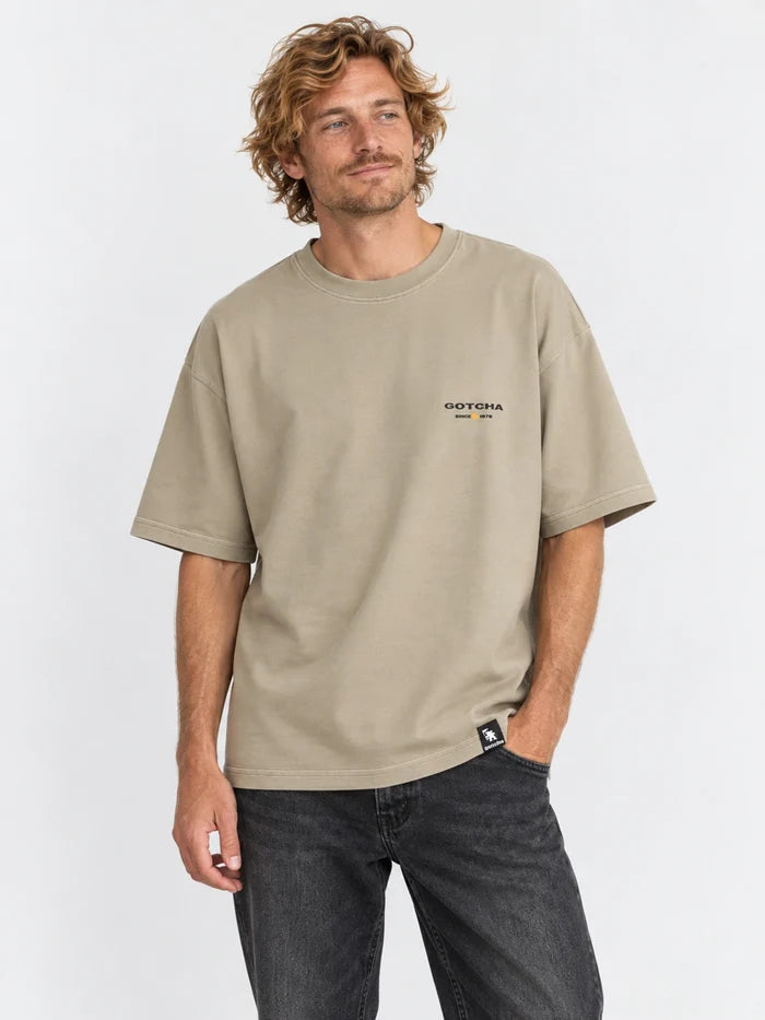 Remera Gotcha Desert Oversize Beige — vista principal