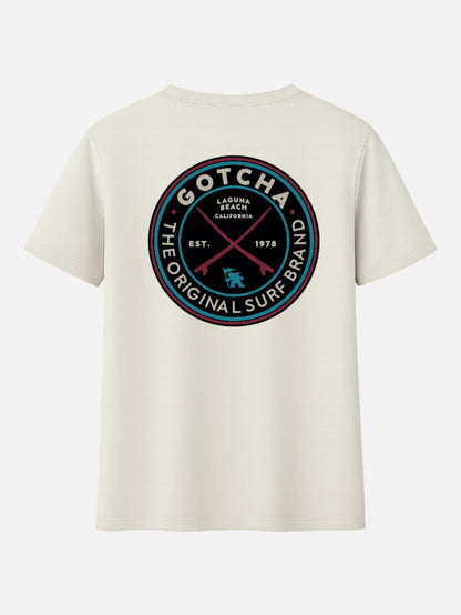 Remera Gotcha Stamp Blanco