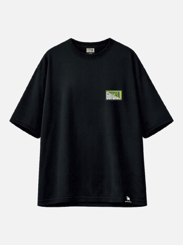 Remera Gotcha Surfwave Colors Oversize Negro