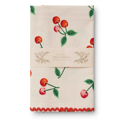 rifle-paper-cherries-tea-towel