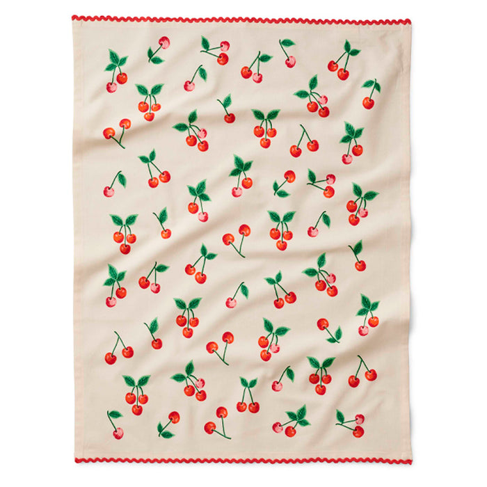 rifle-paper-cherries-tea-towel-open