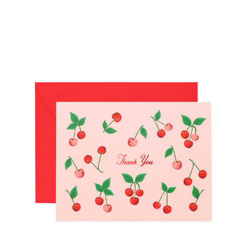 rifle-paper-cherries-thank-you-card