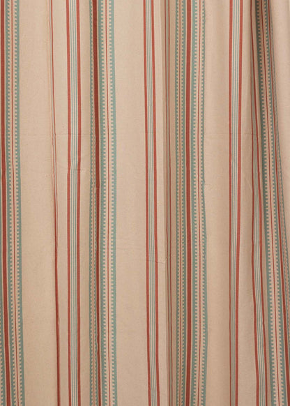 Roman Stripes printed cotton Fabric - Multicolor