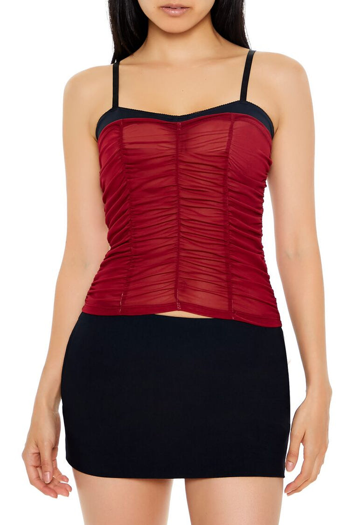 burgundy black / S