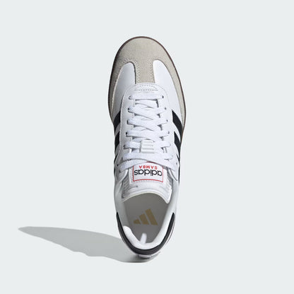 adidas SAMBA Indoor Soccer Shoes | Cloud White / Core Black / Vivid Red | Men's
