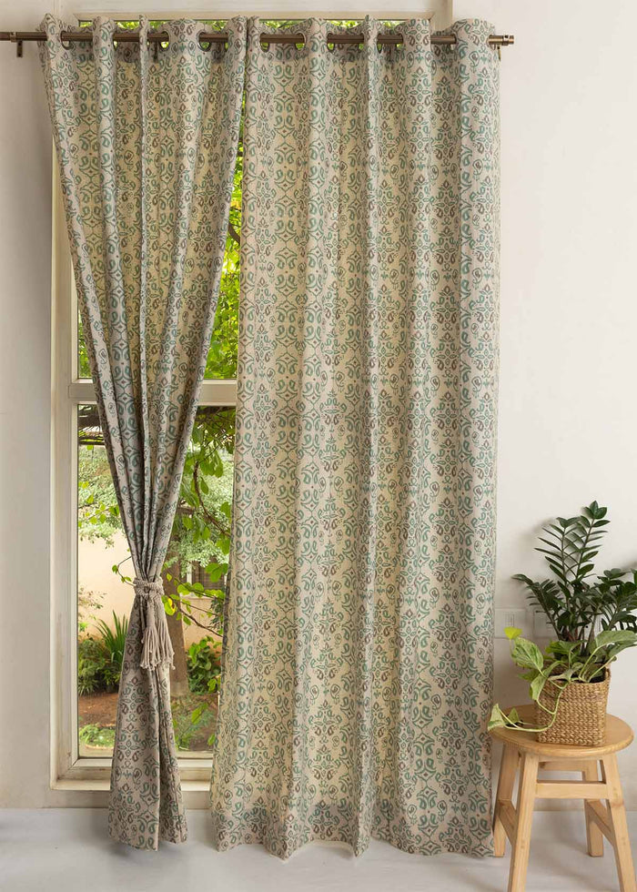 Spice Route printed cotton Fabric - Multicolor
