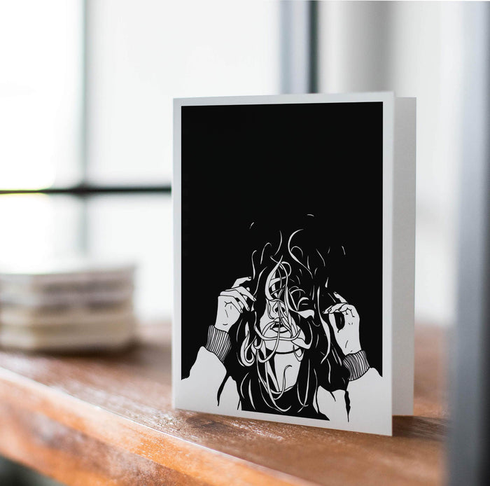 PinkPolish Design Note Cards "Storm" Handmade Notecard