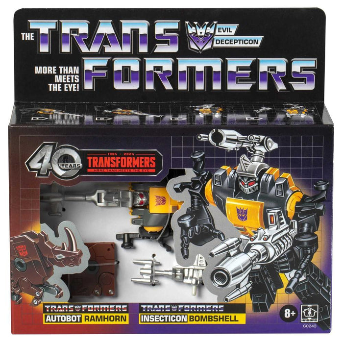 Transformers Retro 40th Anniversary Bombshell & Ramhorn Action Figures