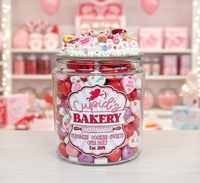 Valentine Cookie Jar - Cupid's Bakery