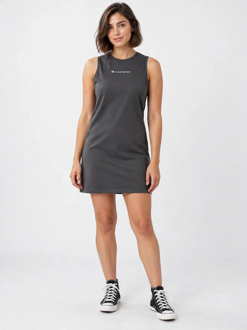 Vestido Converse Mujer Draft Logo Gris — vista principal