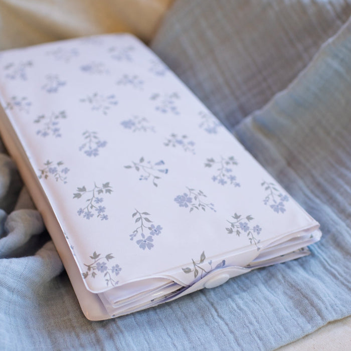 Wilby & Wonder – Travel Baby Changing Mat - Blue Meadow
