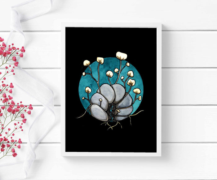 PinkPolish Design Art Prints "Zombie Pill Bug"  Watercolor Painting: Art Print